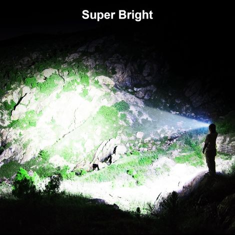 Veloray Lampe Frontale Rechargeable, 230° Grand Angle Torche Frontale avec 10 Modes D'éclairage, Étanche IPX5, avec Capteur de Mouvement et Lumière Rouge, pour Pêche, Camping, Cyclisme, Running