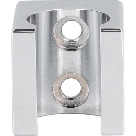 Support de pommeau de douche Aoresac en cuivre massif, support de douchette à angle réglable avec finition chromée, fixation murale pour salle de bain, vis et chevilles incluses, argent (1/5)