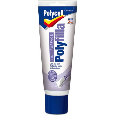 Polycell Fine Surface Filler Tube 400g (Model 5084946) - High-Quality Surface Repair and Filling Solution