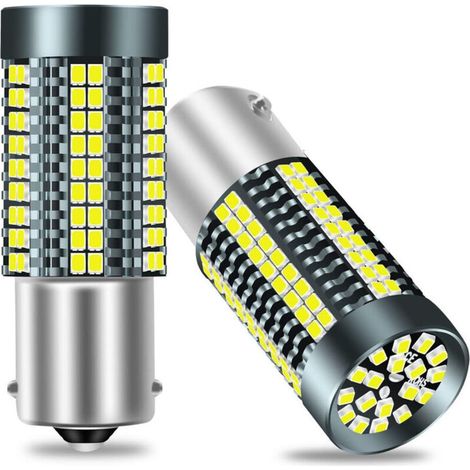 BA15S 1156 LED-Lampe für Rückfahrscheinwerfer, 3020-126 SMD weiß, für Brems- und Tagfahrlicht hinten – 2er-Pack (1/4)