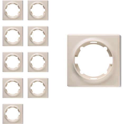 Plaque de finition Florence, en plastique, 1 poste (lot de 10) - beige