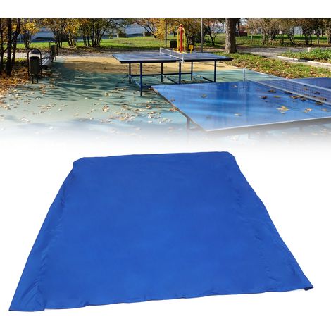 Housse de table de ping-pong Oxford imperméable avec 2 fermetures à glissière 85cm, 160cm - Bleu foncé, 708g (1/5)