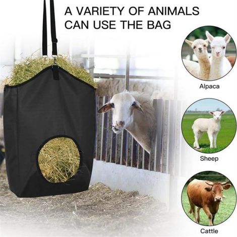 Mangeoire Foin Suspendue - Tissu Oxford 600D Impermeable - Pour Chevaux Moutons Bovins - Lot de 3 (1/5)