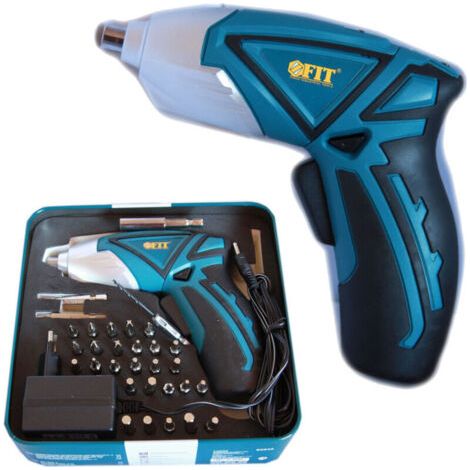 Mini Trapano Avvitatore Con 33 Pezzi Cordeless 4.8volt Ricaricabile Punte Fit -
