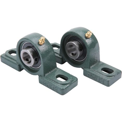 2 paliers à semelle UCP202, roulements à billes, boîtier moulé, diamètre extérieur 40 mm, diamètre intérieur 15 mm (1/5)