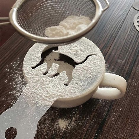 19 pochoirs de décoration pour café, moules à latte art en mousse, gabarits de dessin réutilisables, outils de pâtisserie DIY pour gâteaux et biscuits (1/4)