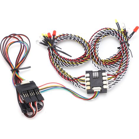 16-LED-Beleuchtungssystem, vordere und hintere Positionsleuchten, Blinker für RC-Crawler (1/5)