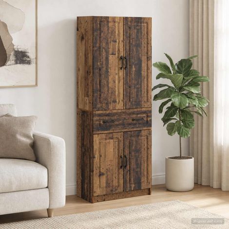 vidaXL Ensemble de Meubles 2 pcs Bois ancien Bois d'ingénierie (1/5)