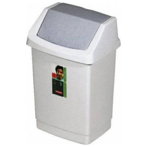 Curver kosz uchylny "click-it" 9l /szary lux/ granitowy