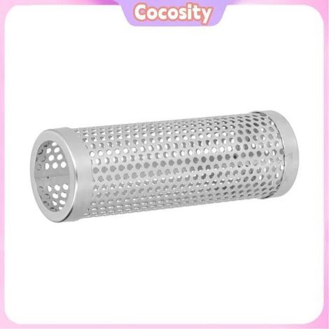 Cocosity Tube de fumée Smoker Box Cylindrical Detachable Large Capacity Fruit Wood BBQ Pellet Smoker jardin plancha Longueur 15,3 (1/5)