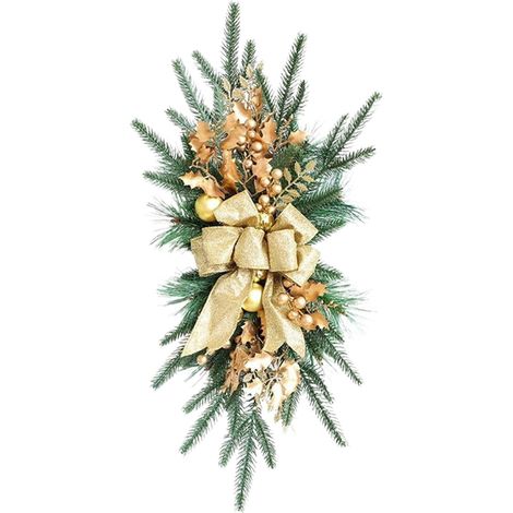 Guirlande De Baies Artificielle - Pour Porte D'Entrée Et Cheminée - Décoration De Noël Classique - 1 Pièce (1/5)
