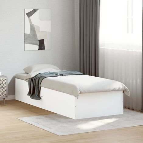 Estructura de cama madera de ingeniería blanca 75x190 cm vidaXL (1/5)