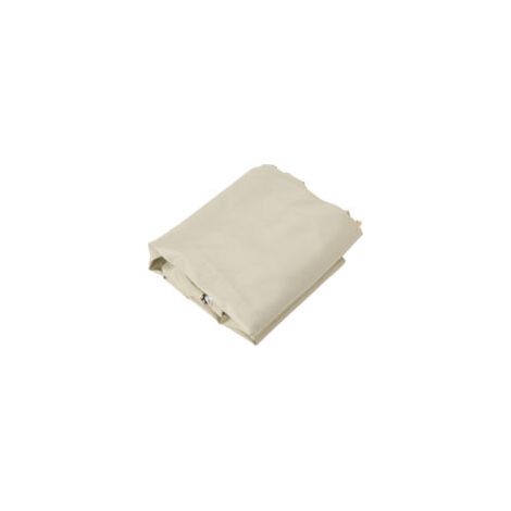 Cache-ventilateur industriel beige, housse de protection étanche contre poussière et soleil (1/5)