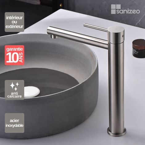 Robinet Mitgeur de Lavabo Bec Haut en Acier Inoxydable Intérieur / Extérieur IMEX MOSCU BDK034-3 (1/4)