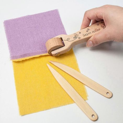 Rouleau à coutures matelassées avec plioir en os, roulette à papier peint pour impression (1/4)