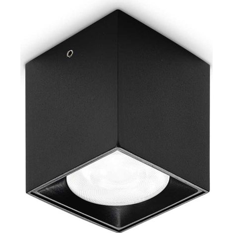 Ideal Lux DOT Downlight LED intégré en saillie noir 370Lm 3000K