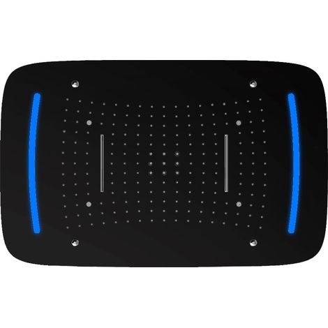 Stilform Design XL LED Regendusche 68x43 cm Soho 2.0 in Schwarz Matt (1/5)