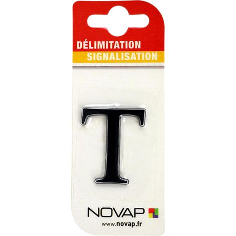 Lettre T Noire Hauteur 25mm - 4620299