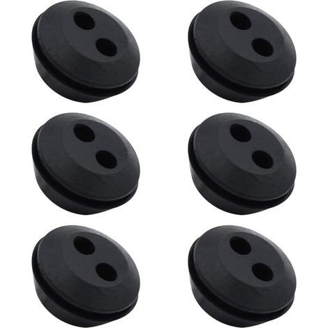 Set mit 6 Kraftstoffschlauchkappen, Gummitankdichtungen, 2 Löcher, Schlauchanschlüsse, Freischneider-Tankschlauchanschlüsse (1/5)