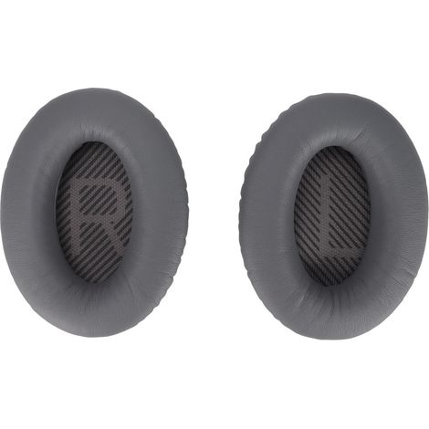 Coussinets d'oreille de remplacement en cuir protéiné, mousse isolante phonique, compatibles QC35 et QC35 II, gris foncé (1/5)