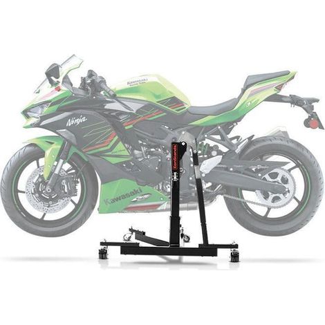 Lève moto centrale compatible avec Kawasaki Ninja ZX-4RR 24-25 ConStands noir Power-Evo