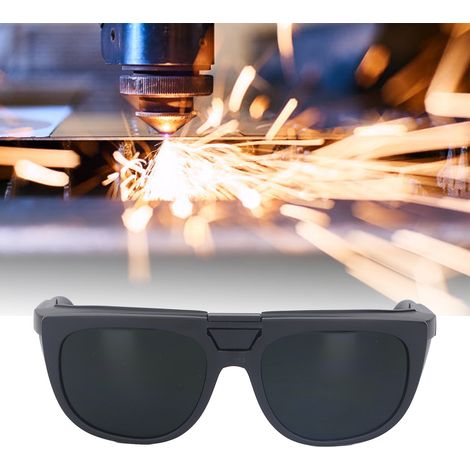 Schutzbrille für Schweißen (auch Argon-Lichtbogenschweißen) mit hochklappbarer Abdeckung, doppelter Klarglasscheibe, kompatibel mit Korrektionsbrillen. Dunkelgrün, IR5.0-Schutz. (1/5)