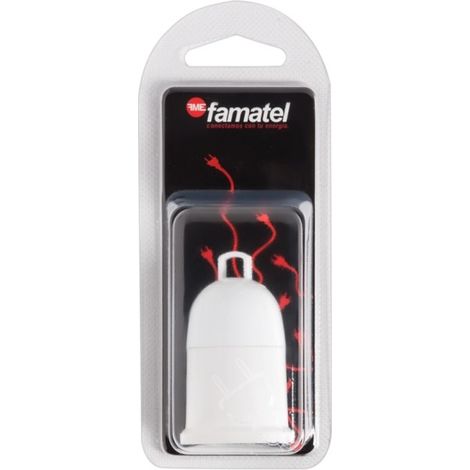 PORTALAMPARAS LISO E-27 BLANCO - EHLIS