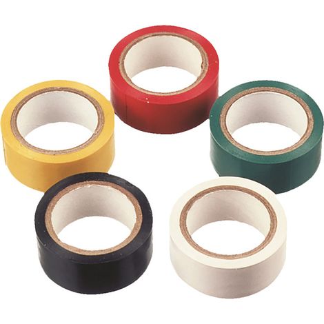 Nastro Isolante Colorato in PVC Multiuso 3.5 mt 5 Pz (1/2)