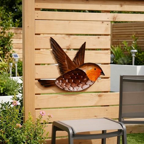Hanging Nature Robin Garden Wall Art (1/2)