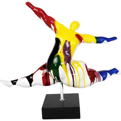 Weibliche Figur Kuatéh Ginger 53x20x46 cm Mehrfarbig