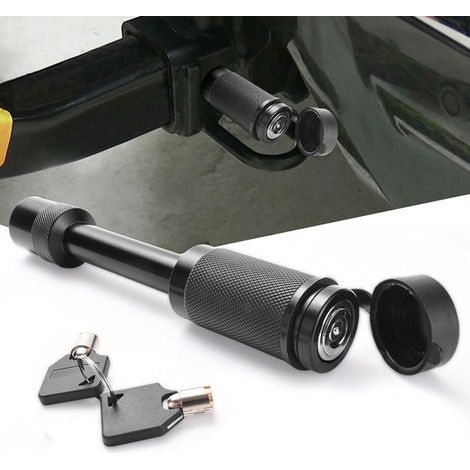 Antivol d’attelage de remorque 5/8", Verrou d'attelage Remorque en Aluminium Robuste avec 2 clés, pour Camion, Voiture, Bateau et remorque (1/5)