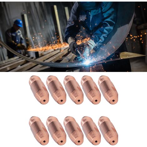 10 Pièces Buses de Soudage Cuivre 36KD1.6x30 avec Embouts Contact - Kit Accessoires de Remplacement (1/5)