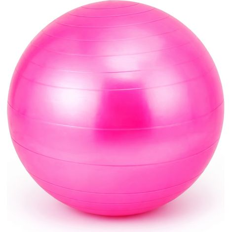 Ballon de yoga PVC rose 45 cm modèle 48 350g