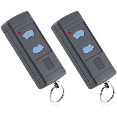 2 mandos a distancia de 868 MHz para puertas de garaje Hormann HSE2-868, HSM4-868, HS4-868, HS1-868, HSM2-868, compatibles con los abridores de puertas de garaje portátiles GARADOR Promatic. Botón azu (1/4)