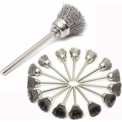 Lot de 45 brosses rotatives en acier inoxydable pour perceuse ou Dremel – nettoyage et polissage efficaces (1/5)
