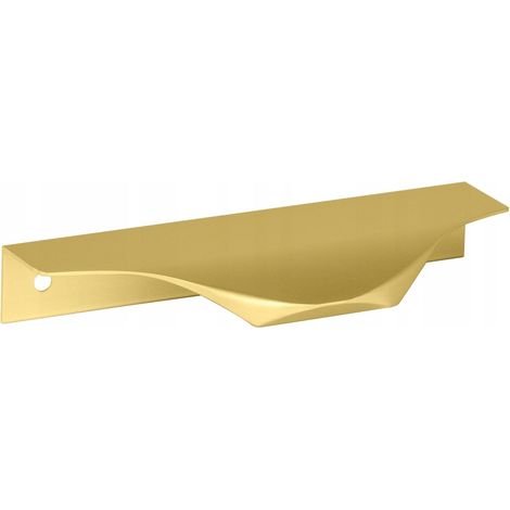 Tirador para muebles con borde dorado, 14,8 cm, ligero y duradero, modelo UA04, para armarios. (1/5)