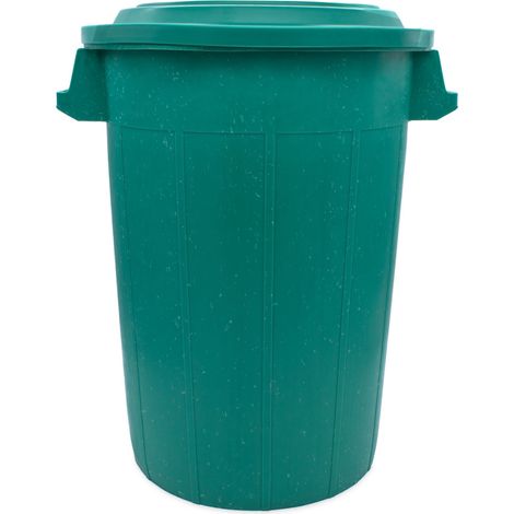 Universaltonne mit Deckel grün - 70 Liter - Mülltonne Abfalleimer Regentonne Tonne