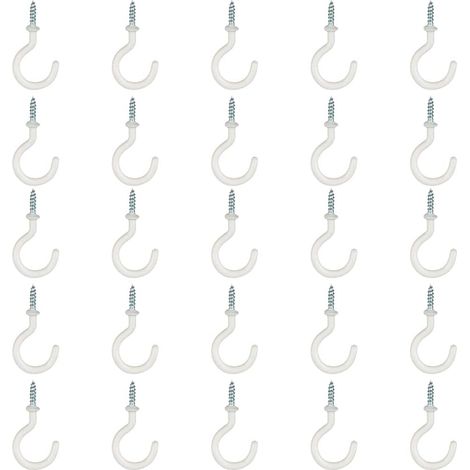 25 crochets plafond - 5/8 pouces - plastique - pour cuisine (1/5)
