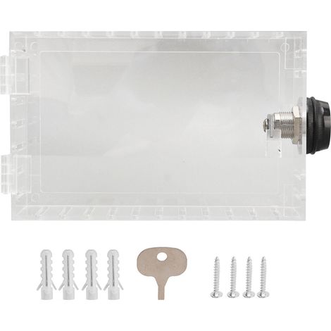 Boîtier de Verrouillage de Thermostat Universel Grand Transparent avec Serrure à Code pour Protecteur de Thermostat Mur (1/5)