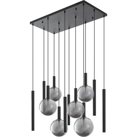Pendelleuchte "Lumavia" aus Glas für Wohnzimmer & Esszimmer von Lucande