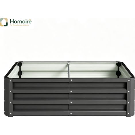 Meuble de rangement avec tiroirs, gris, en décor bois 120 x 60 x 30.5 cm HOMAIRE (1/5)