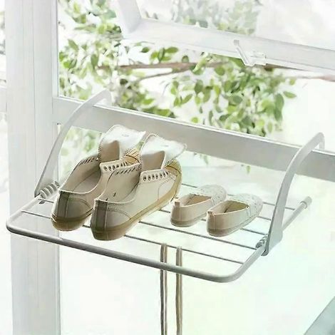 1 Stück faltbarer Aufbewahrungskleiderbügel, Kleiderbügel für Balkon, Socken- und Schuhaufhänger, Mehrzweck-Handtuchhalter (1/4)