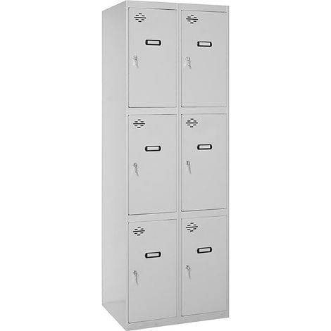Armario Taquilla SIMON LOCKER desm. 3 puertas 2/6 400 (800) gris