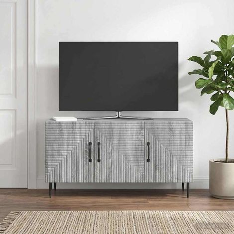 TV-Schränk Graues Sonoma 99 x 34,5 x 50 cm Holzwerkstoff (1/5)