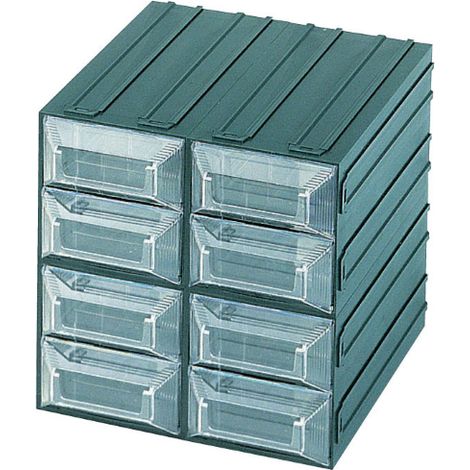BoA te de rangement pour petites piA ces en A ponge Vision 15 avec 8 compartiments A tiroirs