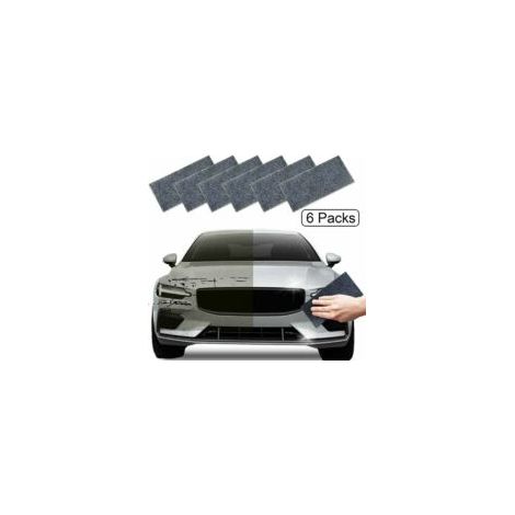 Confezione da 6 panni Nano Sparkle per la riparazione dei graffi dell'auto. Tessuto in poliestere con polvere micro-metallica. Efficace sulla vernice - Crezuo