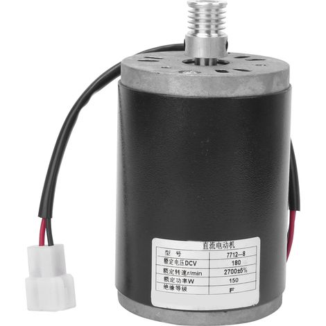Moteur électrique DC à aimant permanent 180V 150W en alliage d'aluminium avec poulies synchronisées et roue à chaîne (1/5)