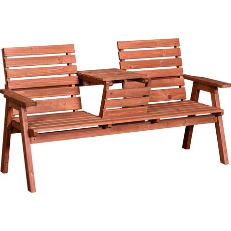 Panchina da Giardino 3 Posti Convertibile 160x70x85 cm  MechSeat Abete