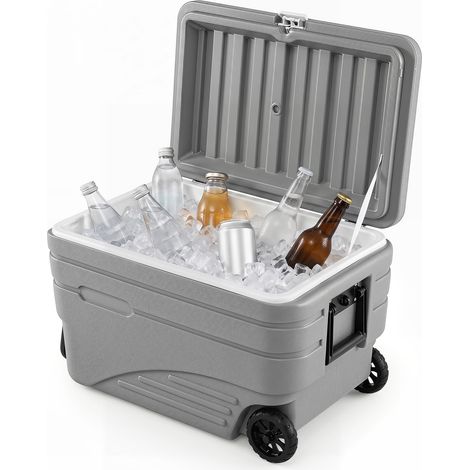 COSTWAY Frigorifero Portatile Mini Frigo Congelatore Piccolo 80 E 98 Litri Ufficio Camera Senza Elettrico Campeggio Esterno Borsa Scatole Ghiaccio Freddo Cont