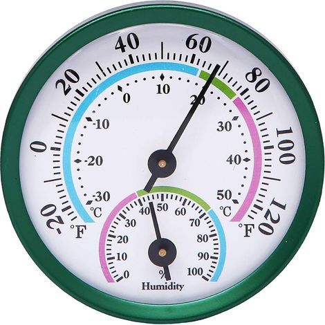 Mini termometro e igrometro 2 in 1 per interni, monitor di temperatura e umidità per casa e ufficio (verde) (1/5)